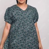 Feeding Frock Alia Cut, Free Size, Ankle Length, Tie-Up, Puff Sleeve Sleepwear in Softest Cotton Fabric (Bra Size 34"-38" | 50”-52″ length)